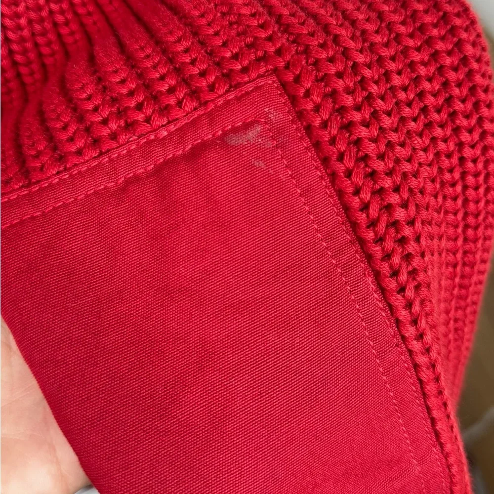 Polo Ralph Lauren Vibrant Red Cotton Cardigan Sweater sz Medium - Picture 5 of 7